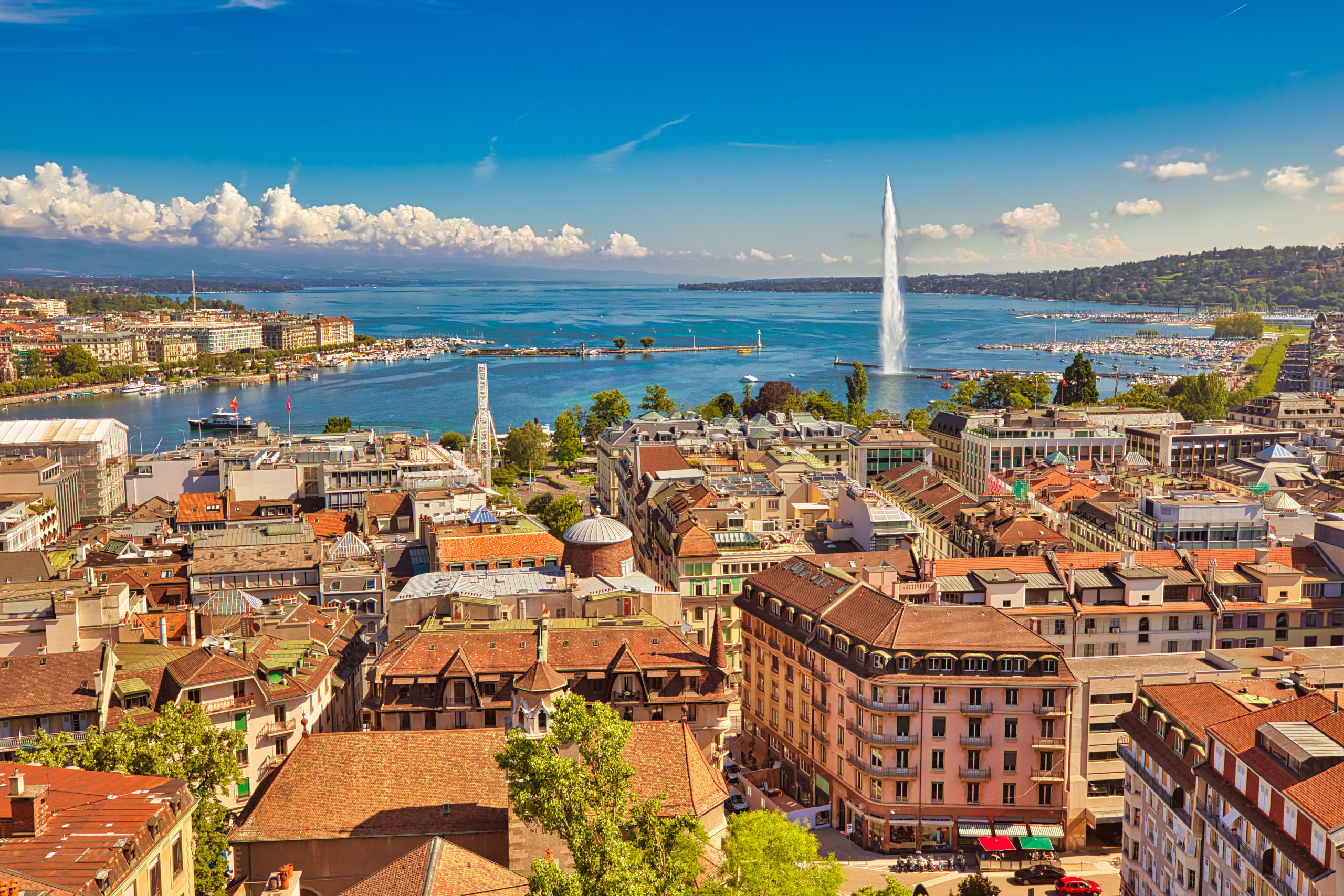 Vue de la ville de Genève